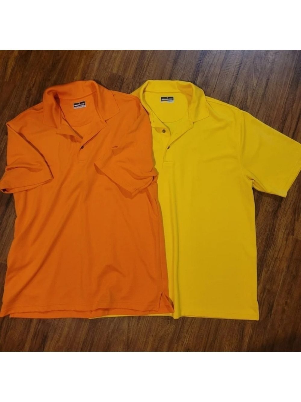 Bundle of 2 Grand Slam Performance Golf Polos - Men’s 2XLT - Orange & Yellow